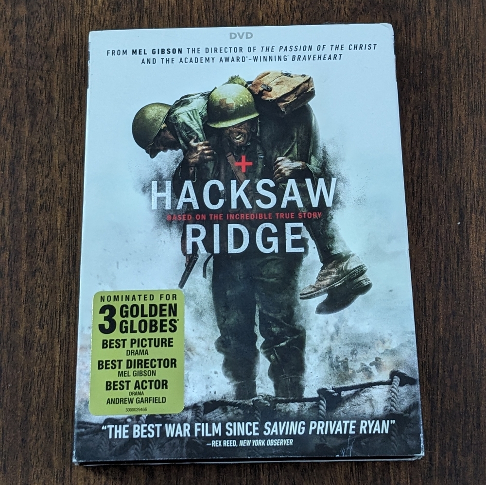 Hacksaw Ridge DVD Movie